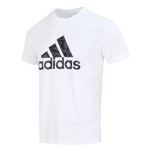Футболка Adidas Camo Short Sleeve Tee 'White' HA7212, белый