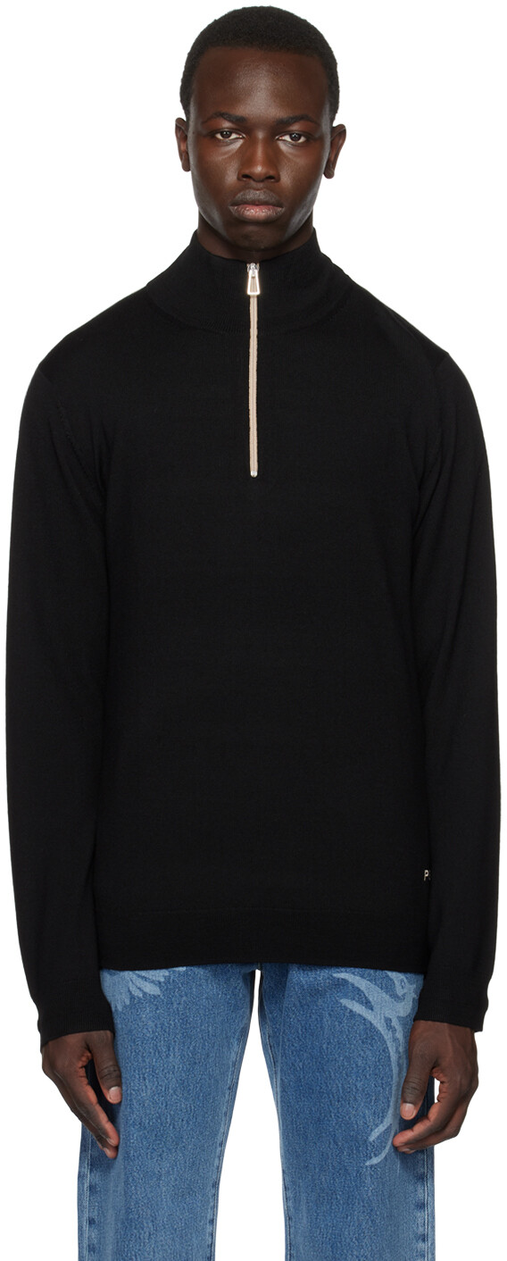 

Черный свитер с вышивкой PS by Paul Smith
