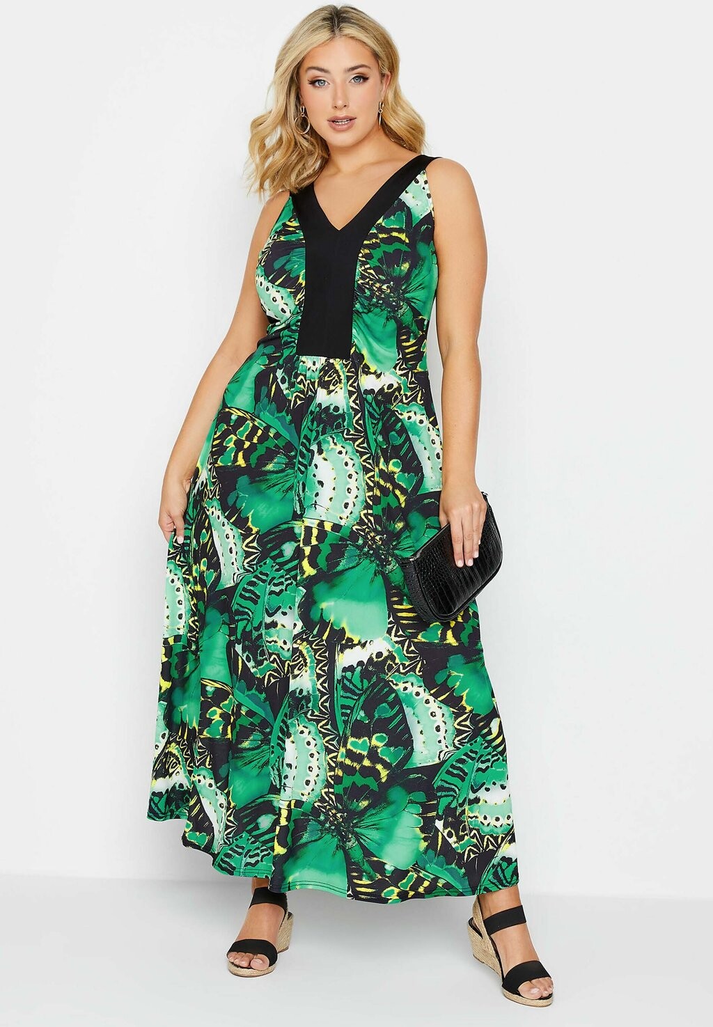 

Длинное платье Yours Clothing, зеленый