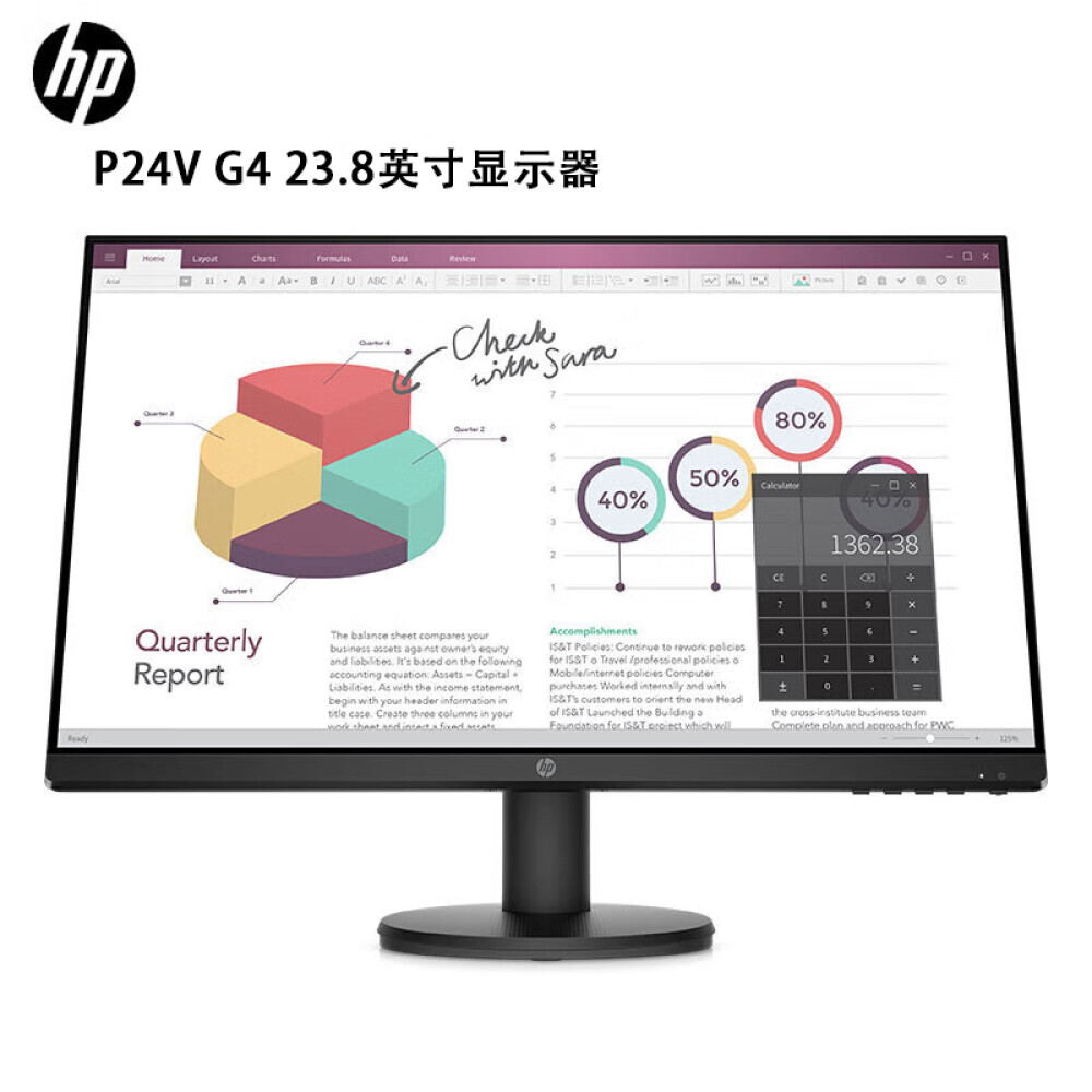 

Монитор HP P24V G4 23,8" IPS Full HD HDMI VGA