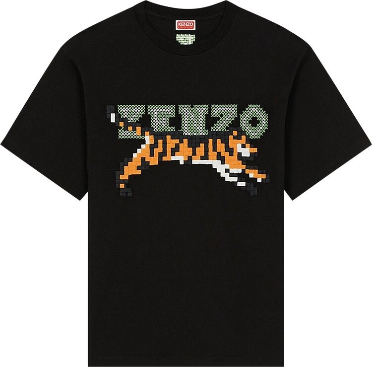 

Футболка Kenzo Pixel Tiger Classic T-Shirt 'Black', черный