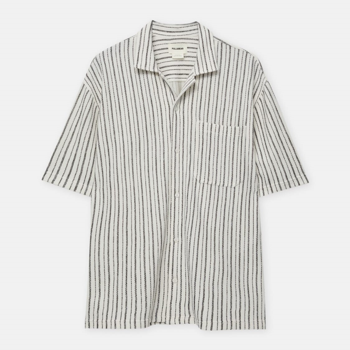 

Рубашка Pull&Bear White Striped, белый
