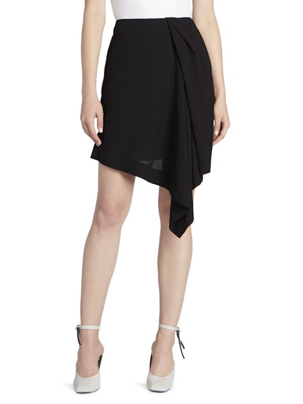 

Асимметричная юбка с драпировкой Nina Ricci Black