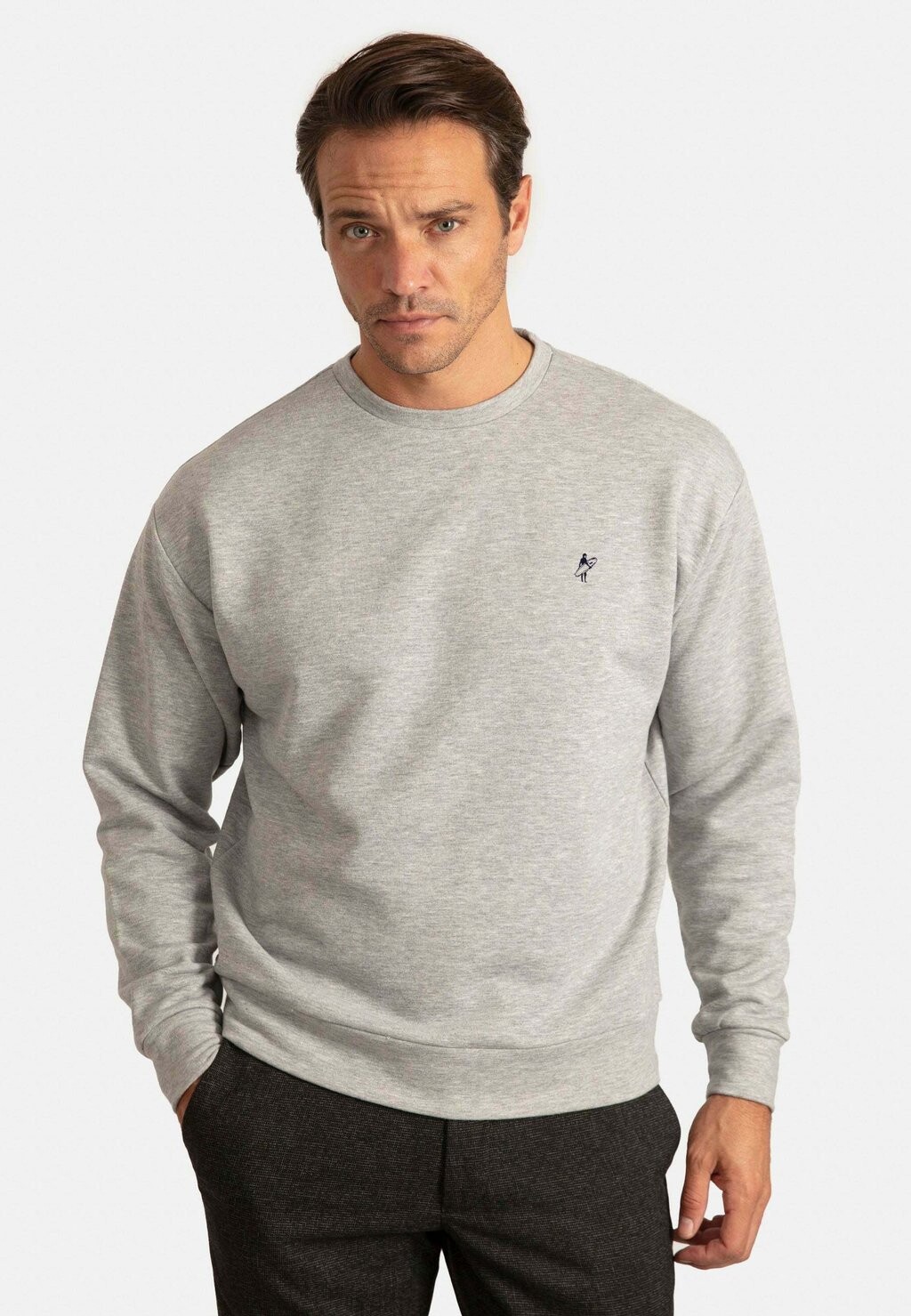 

Толстовка 2 PACK HALF OVERSIZE SWEATSHIRT Jacey Quinn, цвет navy-grey melange