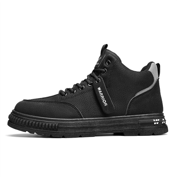 

Кроссовки WARRIOR Skateboarding Shoes Men High-top Black, черный
