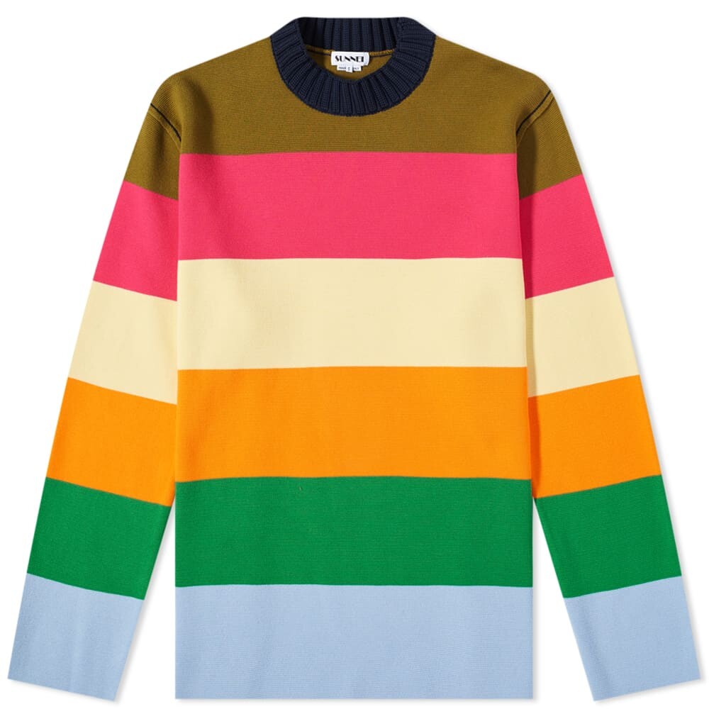 

Джемпер Sunnei Block Stripe Crew Knit