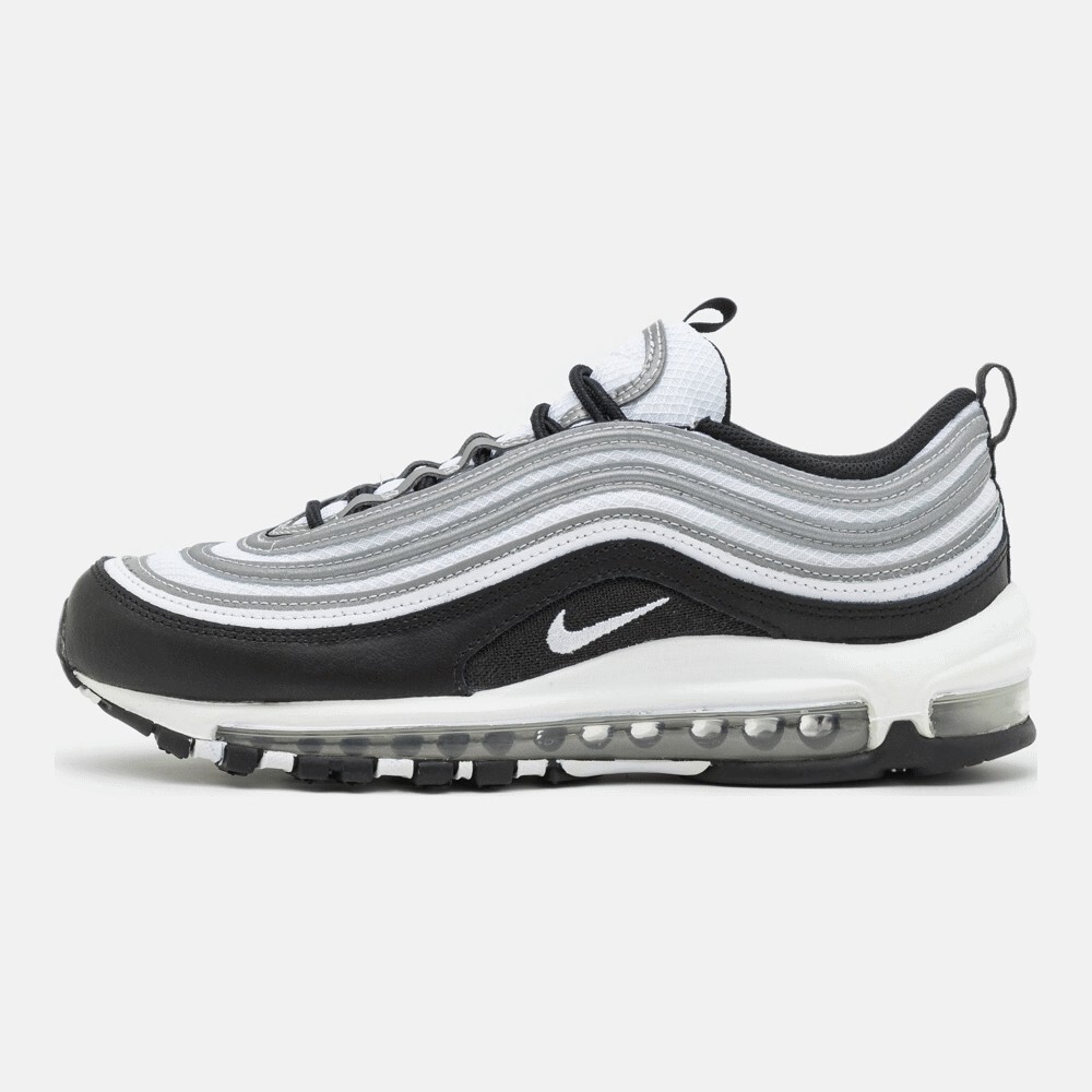 Nike air max 97 black white reflect on sale silver