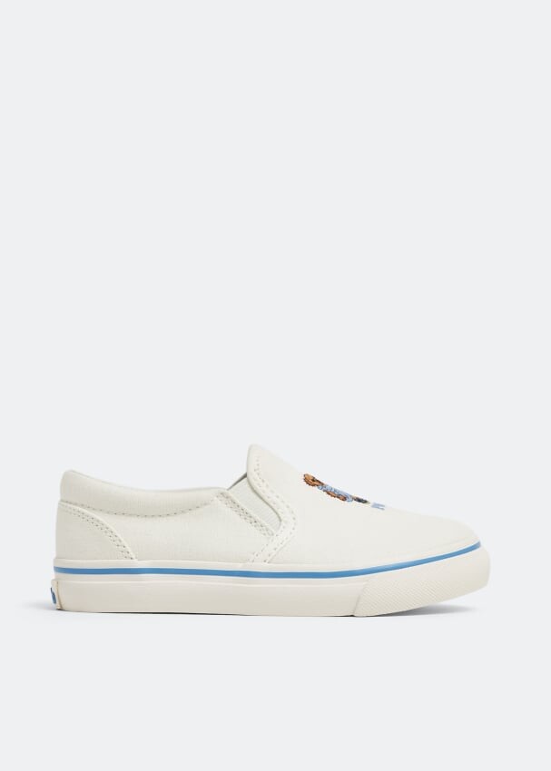 

Кроссовки POLO RALPH LAUREN Keaton Bear slip-on sneakers, белый