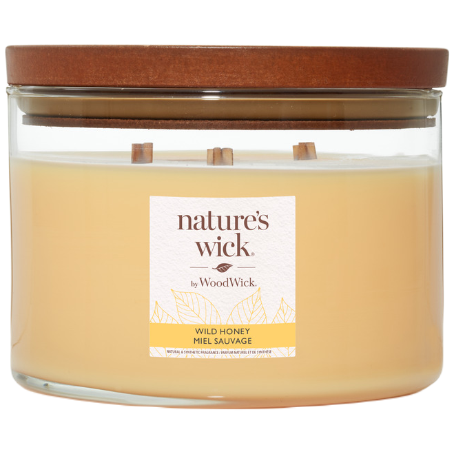 Nature's Wick By WoodWick Wild Honey ароматическая свеча, 433 г