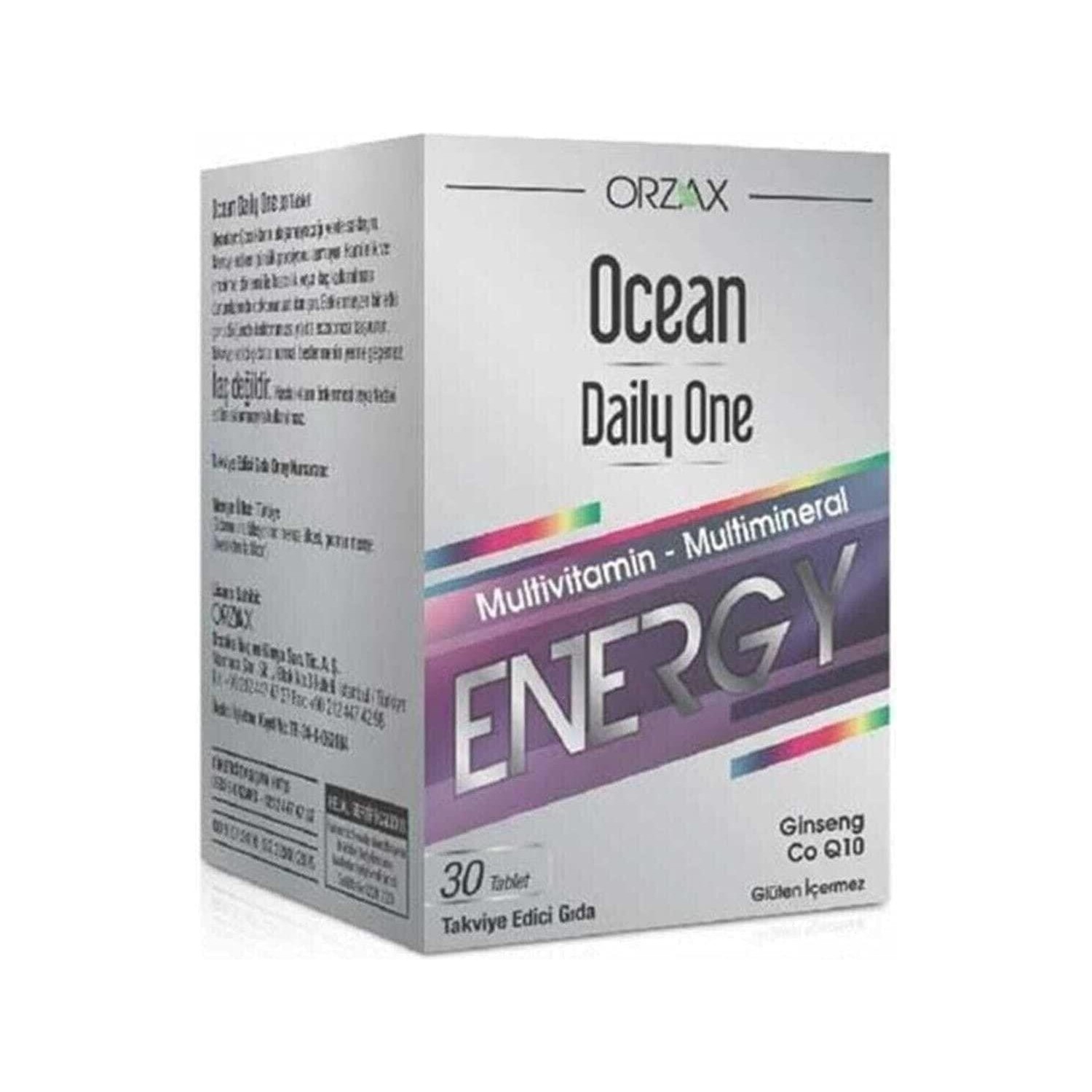 Пищевая добавка Orzax Ocean Daily One Energy, 30 таблеток пищевая добавка mhp secretagogue one orange 30 пакетов