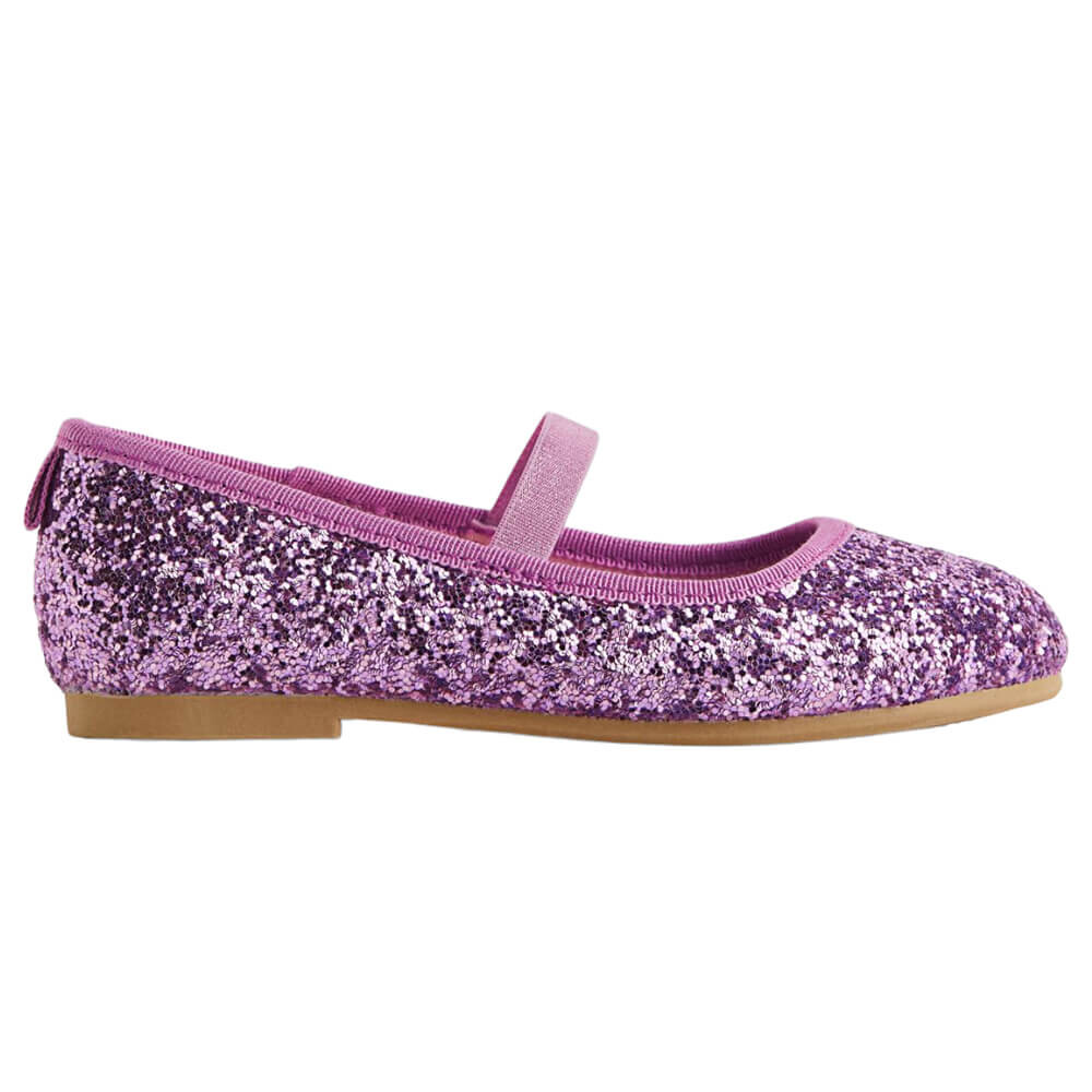 

Балетки H&M Glittery, фиолетовый/принт Рапунцель