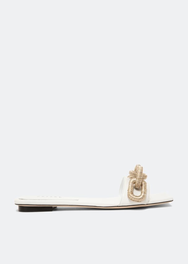 

Мюли SERENA UZIYEL Catena flat mules, белый