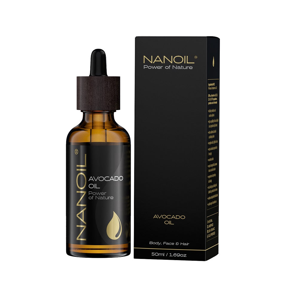 Nanoil Масло авокадо масло авокадо для ухода за волосами и телом 50мл масло vocaso кунжутное холодного отжима нерафинированное 125 мл