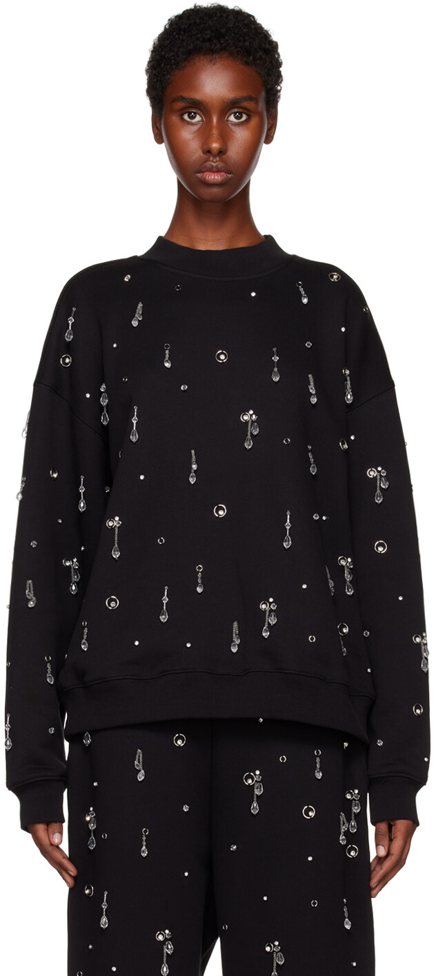 

Черный компактный свитшот Drip с украшением 3.1 Phillip Lim