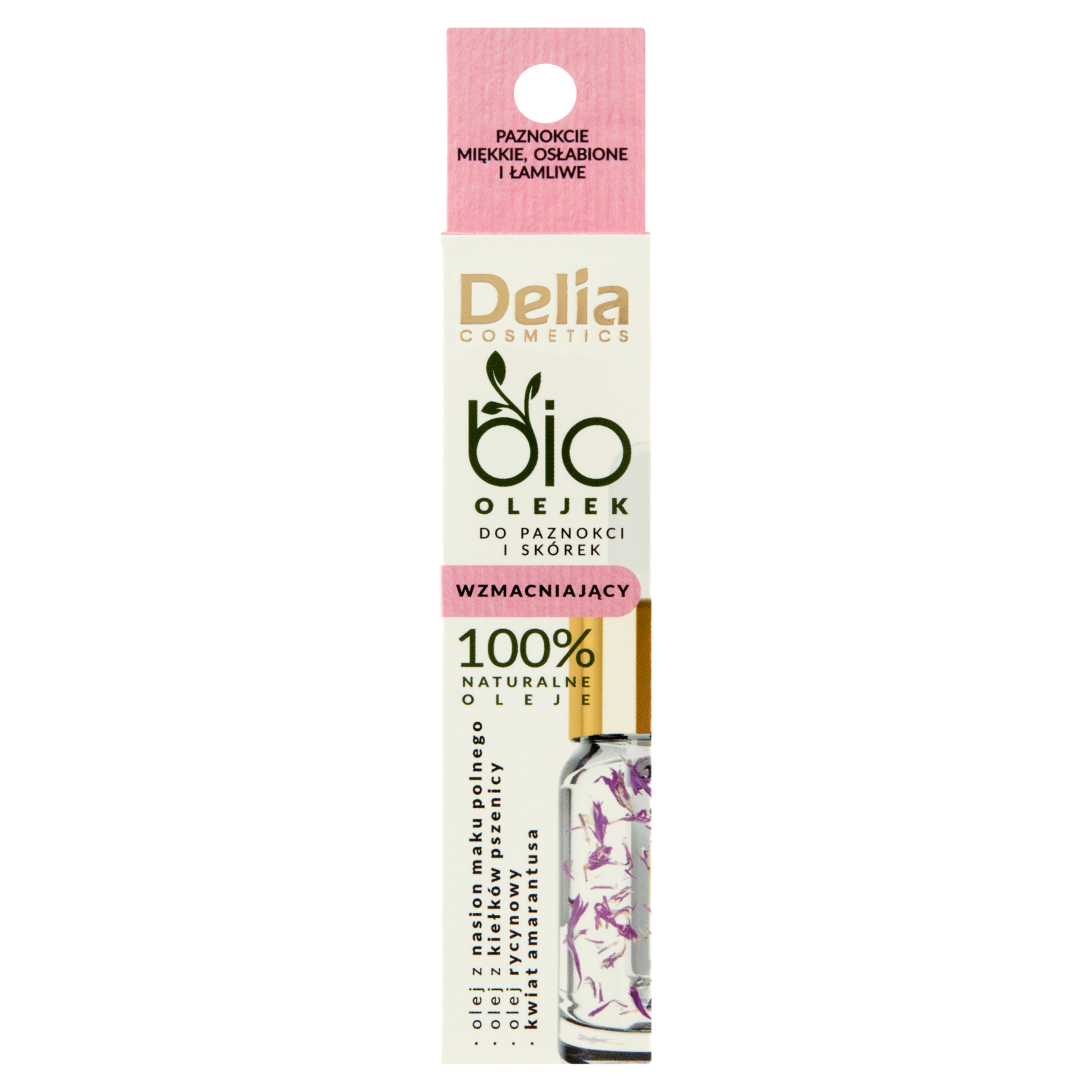 Delia Bio укрепляющее масло для ногтей и кутикулы, 10 мл