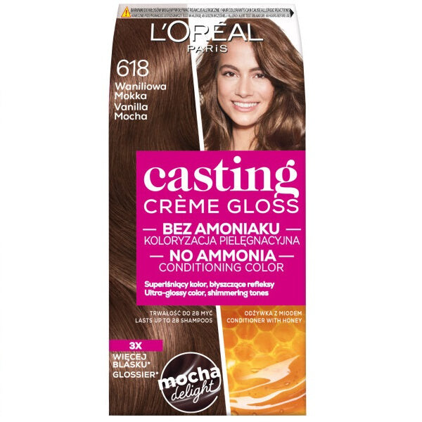 

L'Oreal Paris Краска для волос Casting Creme Gloss 618 Ваниль Мокко