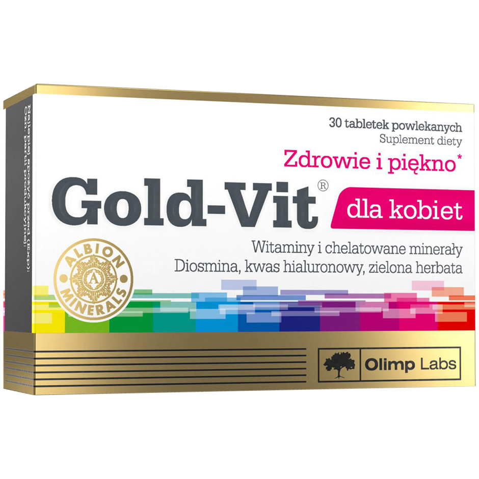 Olimp Gold-Vit Dla Kobiet биологически активная добавка, 30 таблеток/1 упаковка olimp gold vit complex żelazo биологически активная добавка 20 таблеток игристое 1 упаковка