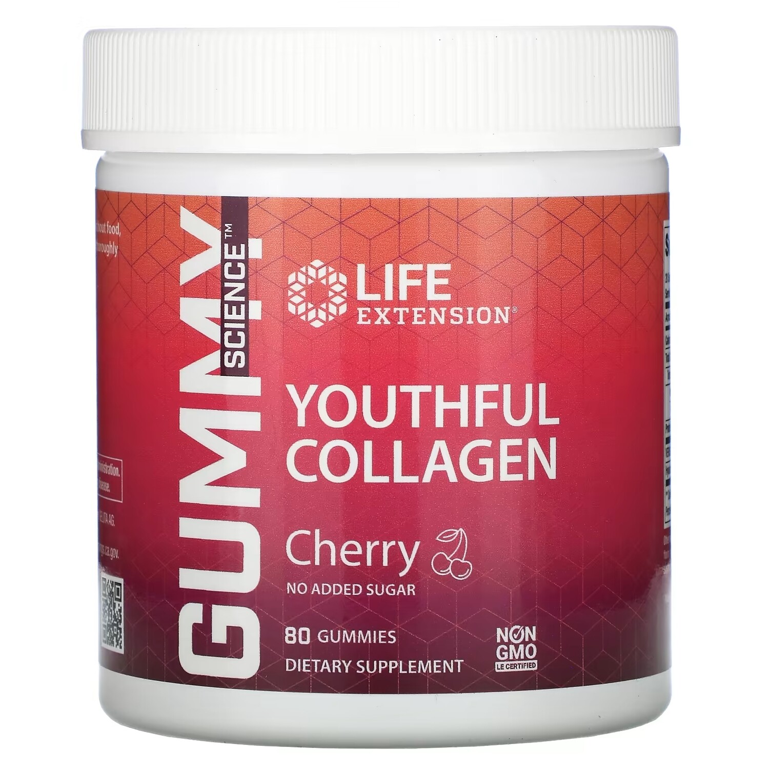 

Life Extension антивозрастной коллаген вишня, 80 жевательных мармеладок