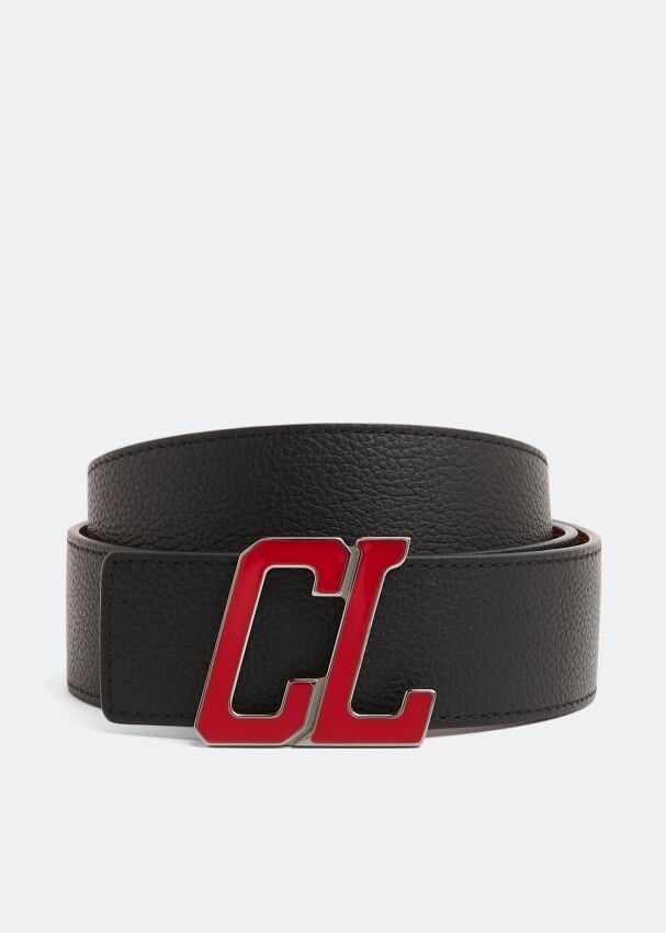 

Ремень CHRISTIAN LOUBOUTIN Happy Rui CL logo belt, черный