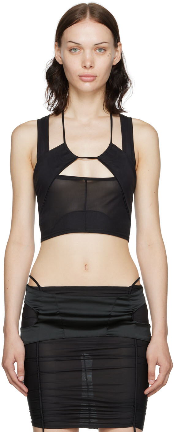 

Эксклюзивный черный топ SSENSE Illusion ORIENS