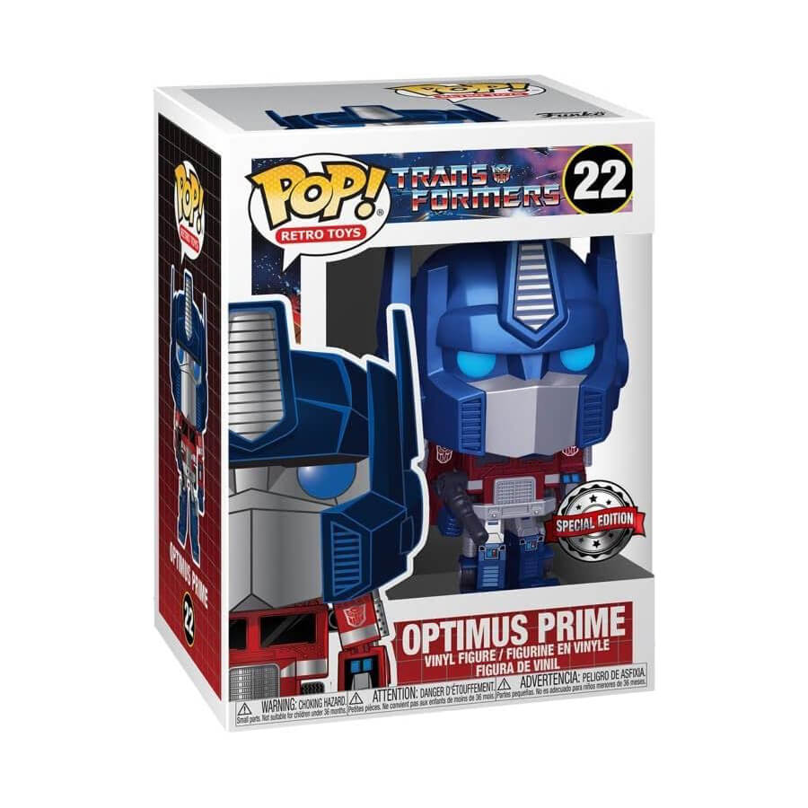 цена Фигурка Funko Pop! Retro Toys: Transformers - Metallic Optimus Prime
