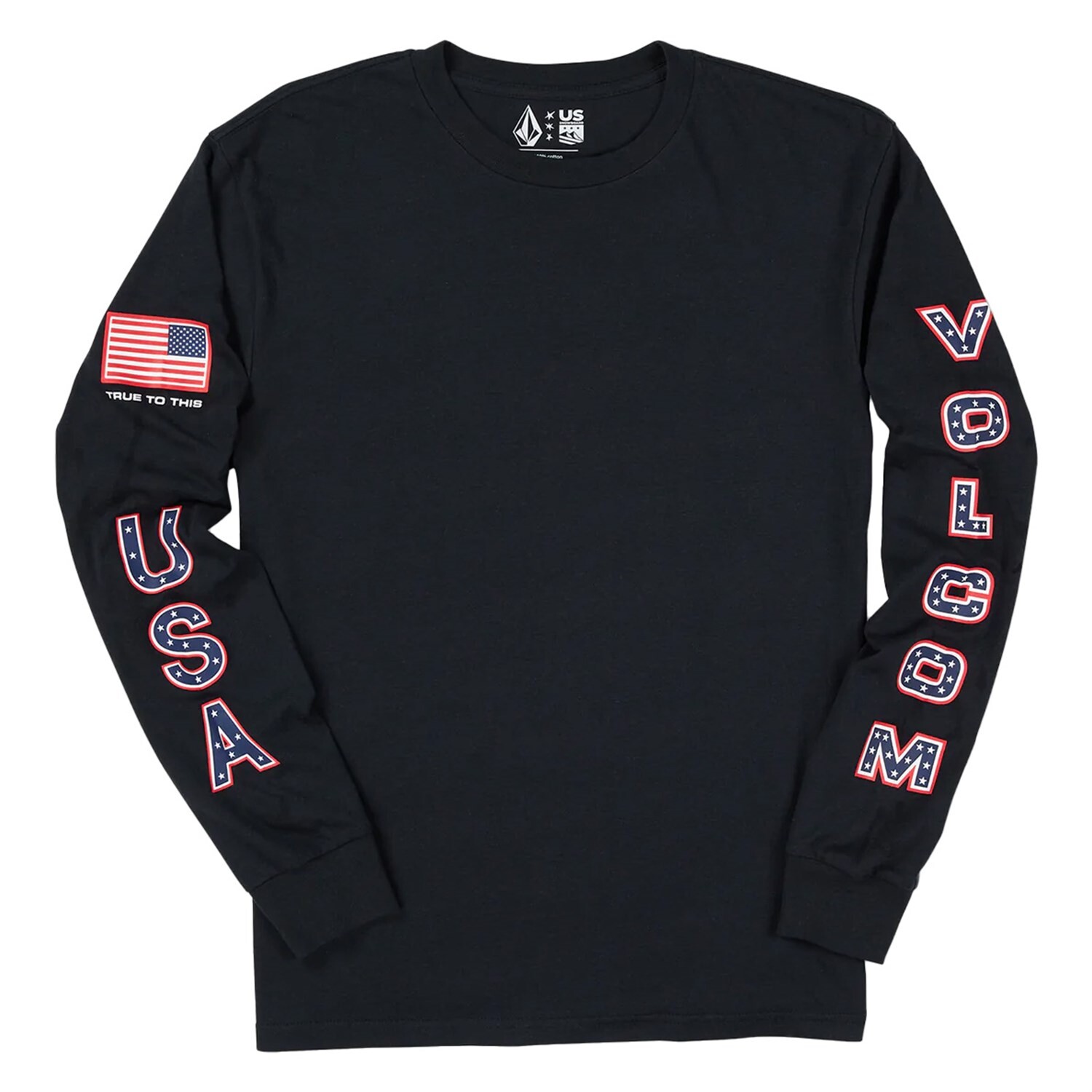 

Футболка Volcom USST True To This с длинным рукавом, черный