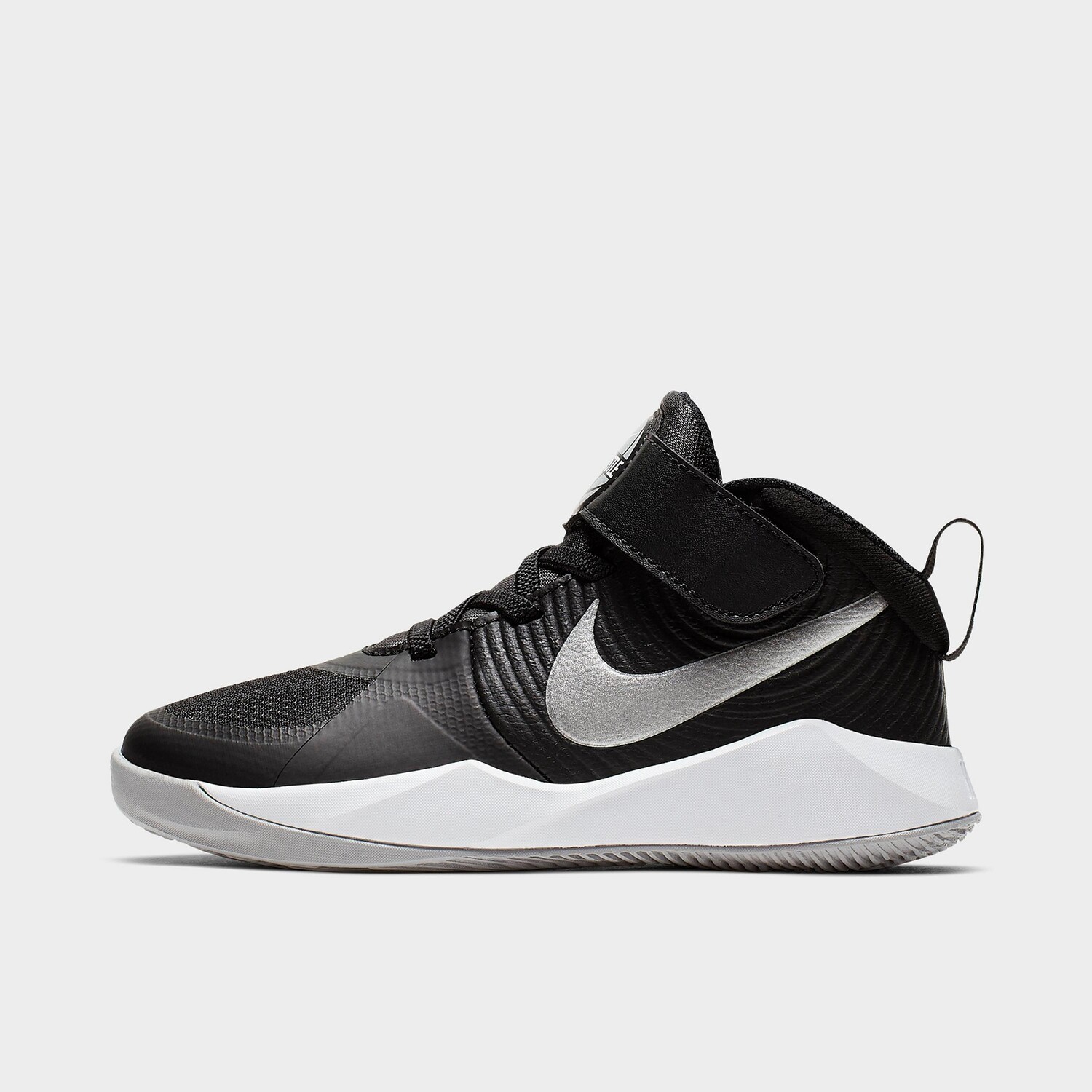 

Баскетбольные кроссовки Nike Team Hustle D 9 для маленьких детей для мальчиков, черный