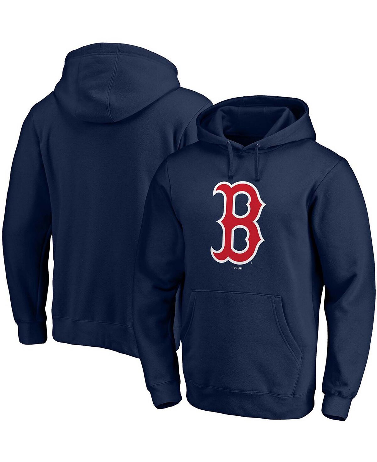 

Мужской темно-синий пуловер с капюшоном и официальным логотипом Boston Red Sox Fanatics