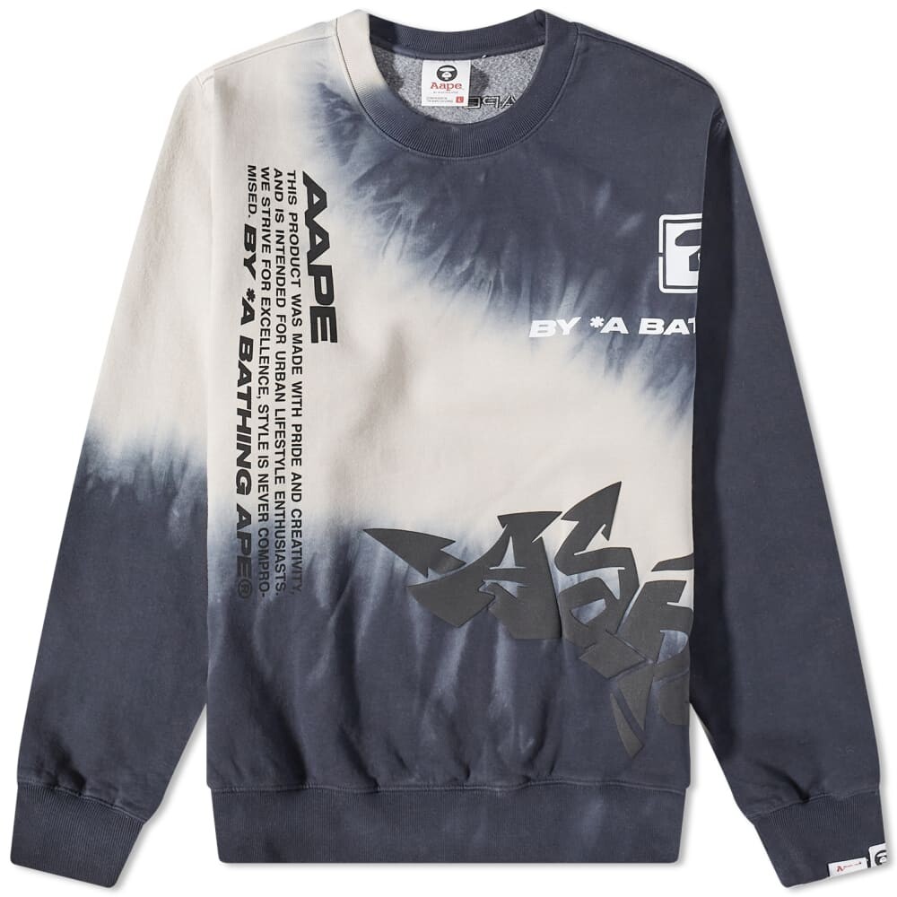 

Толстовка AAPE Tag Crew Sweat, Серый