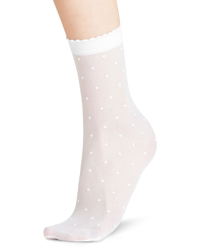 прозрачные носки в горошек Falke носки женские в стиле харадзюку тонкие сетчатые прозрачные носки в горошек 11 цветов весна лето