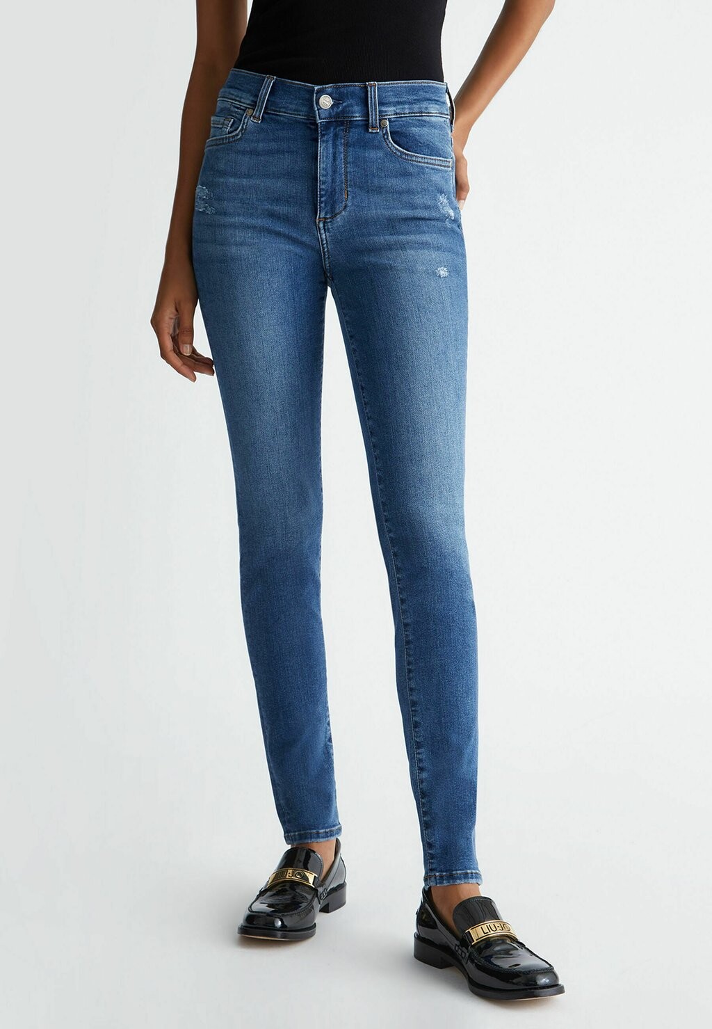 

Джинсы Skinny Fit High-Rise LIU JO, цвет blue denim
