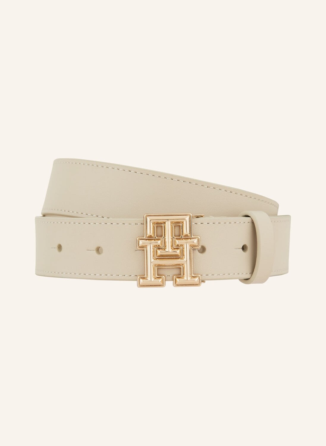 

Кожаный ремень Tommy Hilfiger, бежевый