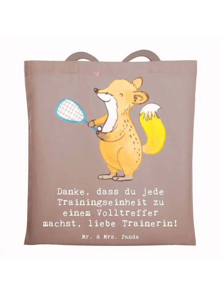 

Сумка для переноски Mr & Mrs Panda Squash Trainerin Danke, пастельно-коричневый