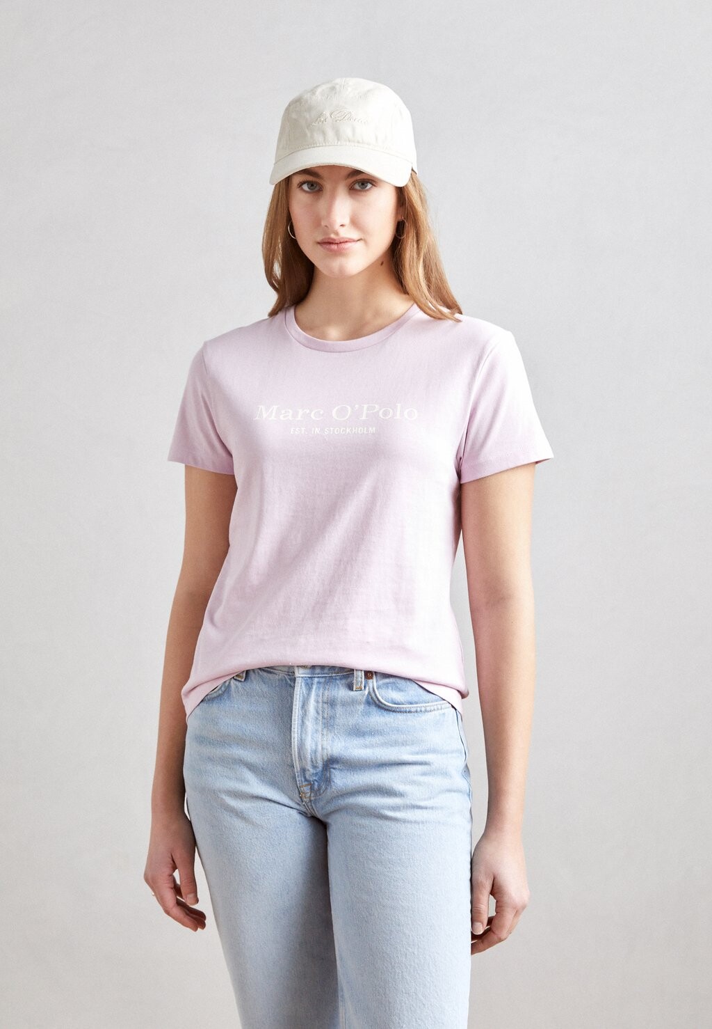 

Футболка с принтом SHORT SLEEVE LOGO Marc O'Polo, цвет lilac powder