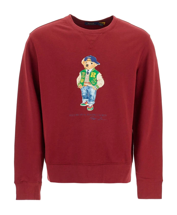 

Толстовка с круглым вырезом Iconic Bear Polo Ralph Lauren, красный