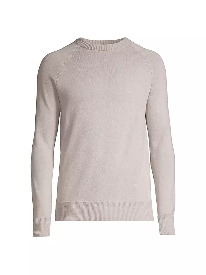 

Свитер из каменного шелка с круглым вырезом Isaia, цвет medium beige