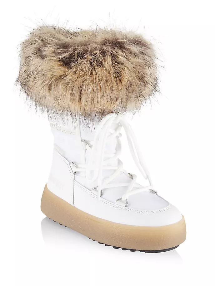

Ботинки Monaco Low Moon для девочек Moon Boot, белый