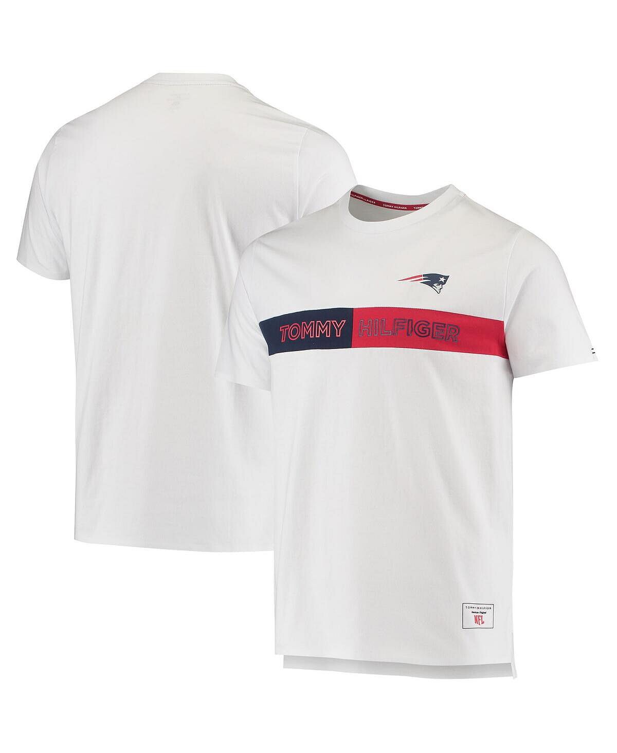 

Белая мужская футболка new england patriots core Tommy Hilfiger, белый