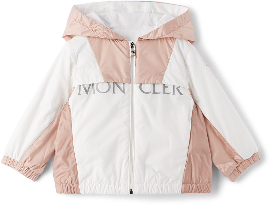 

Детская розово-белая парка Arilas Parka Moncler Enfant