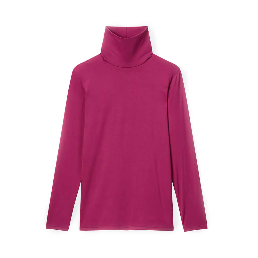 

Лонгслив Uniqlo Heattech Turtleneck Long Sleeved Thermal Top, фиолетовый