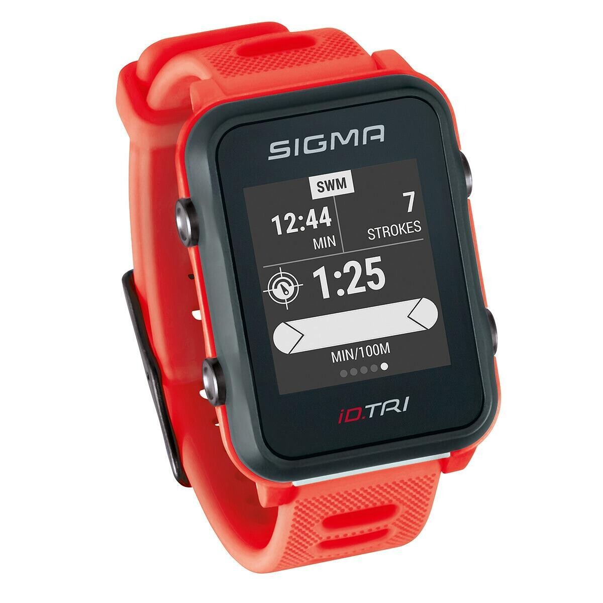 

Фитнес-часы Sigma iD TRI, неоновый красный, базовый, неоновый красный / красный / красный