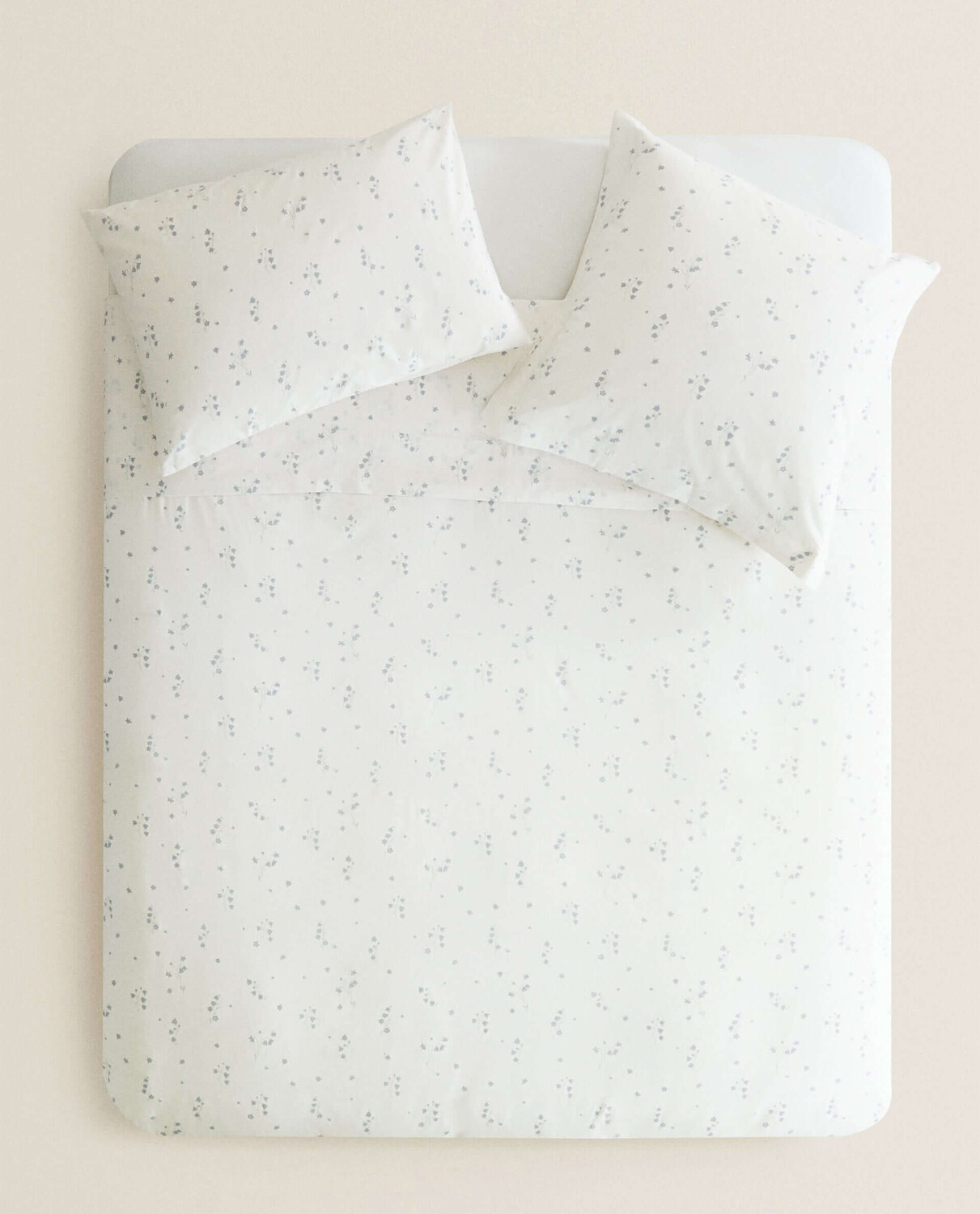 

Пододеяльник Zara Home Floral Print, кремовый