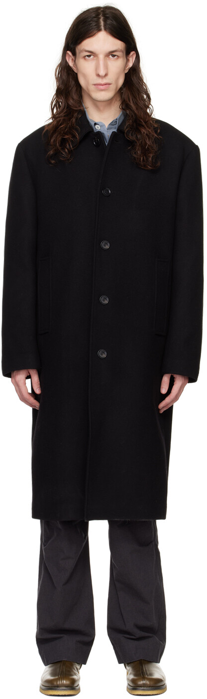 

Черное берлинское пальто Filippa K, Черный