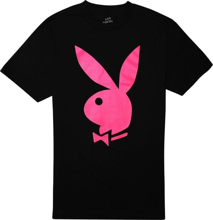 Футболка Anti Social Social Club Playboy T-Shirt 'Black', черный - фото