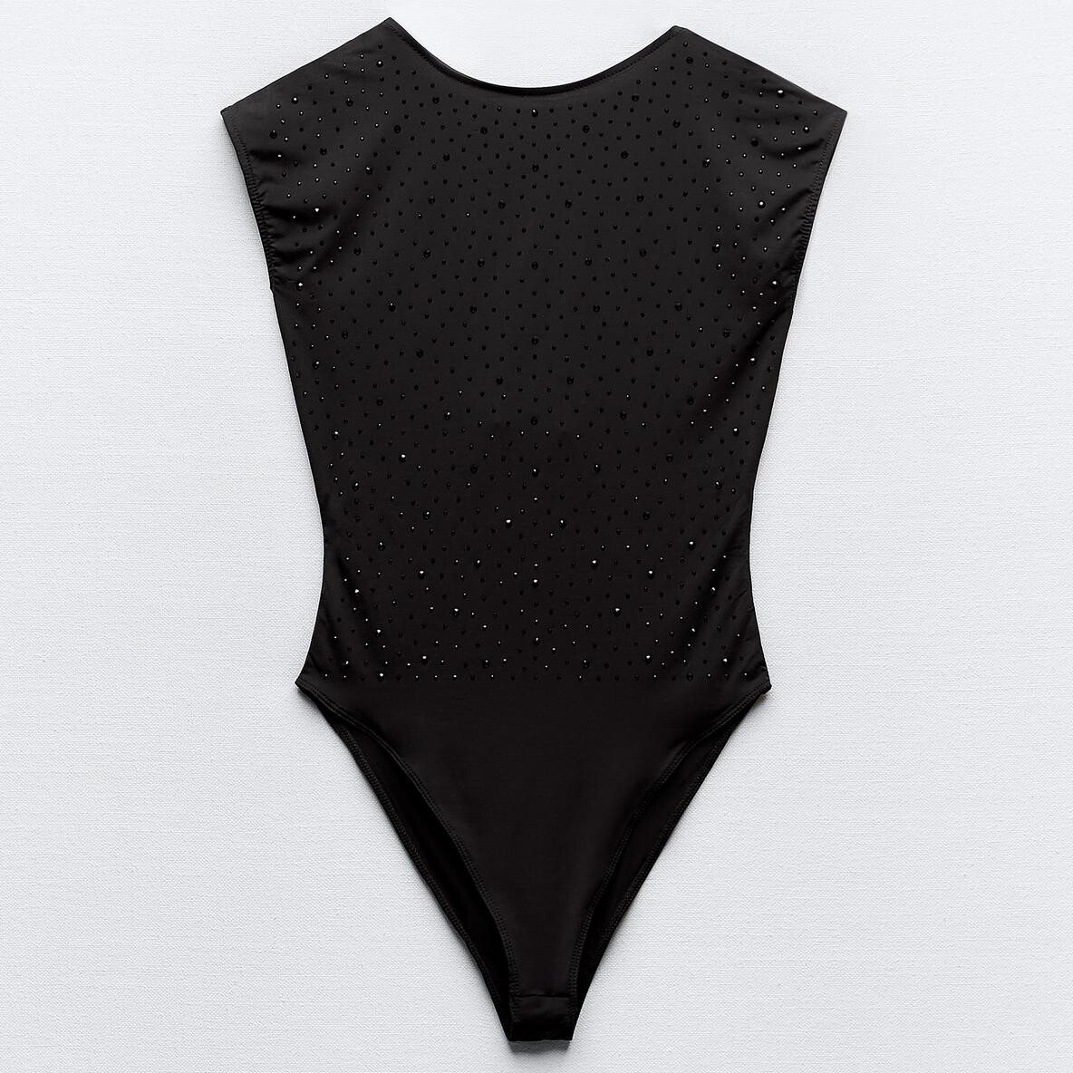 

Боди-комбинезон Zara Shiny, черный