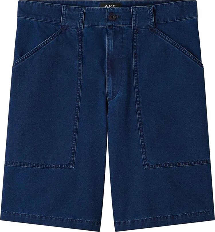 

Шорты A.P.C. Melbourne Short Washed Indigo, синий