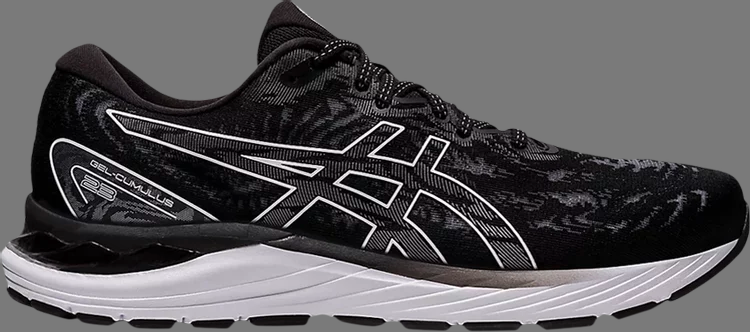 Кроссовки gel cumulus 23 'black white' Asics, черный - фото