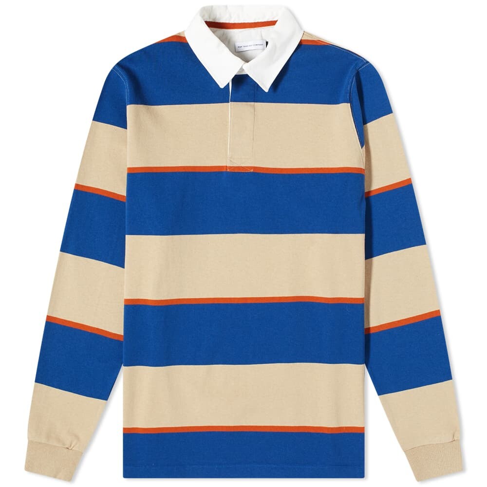 

Футболка POP Trading Company Striped Rugby Shirt, Серый