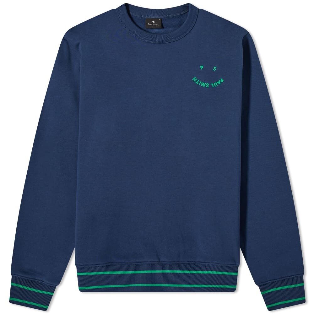 

Толстовка Paul Smith Happy Crew Sweat, Синий