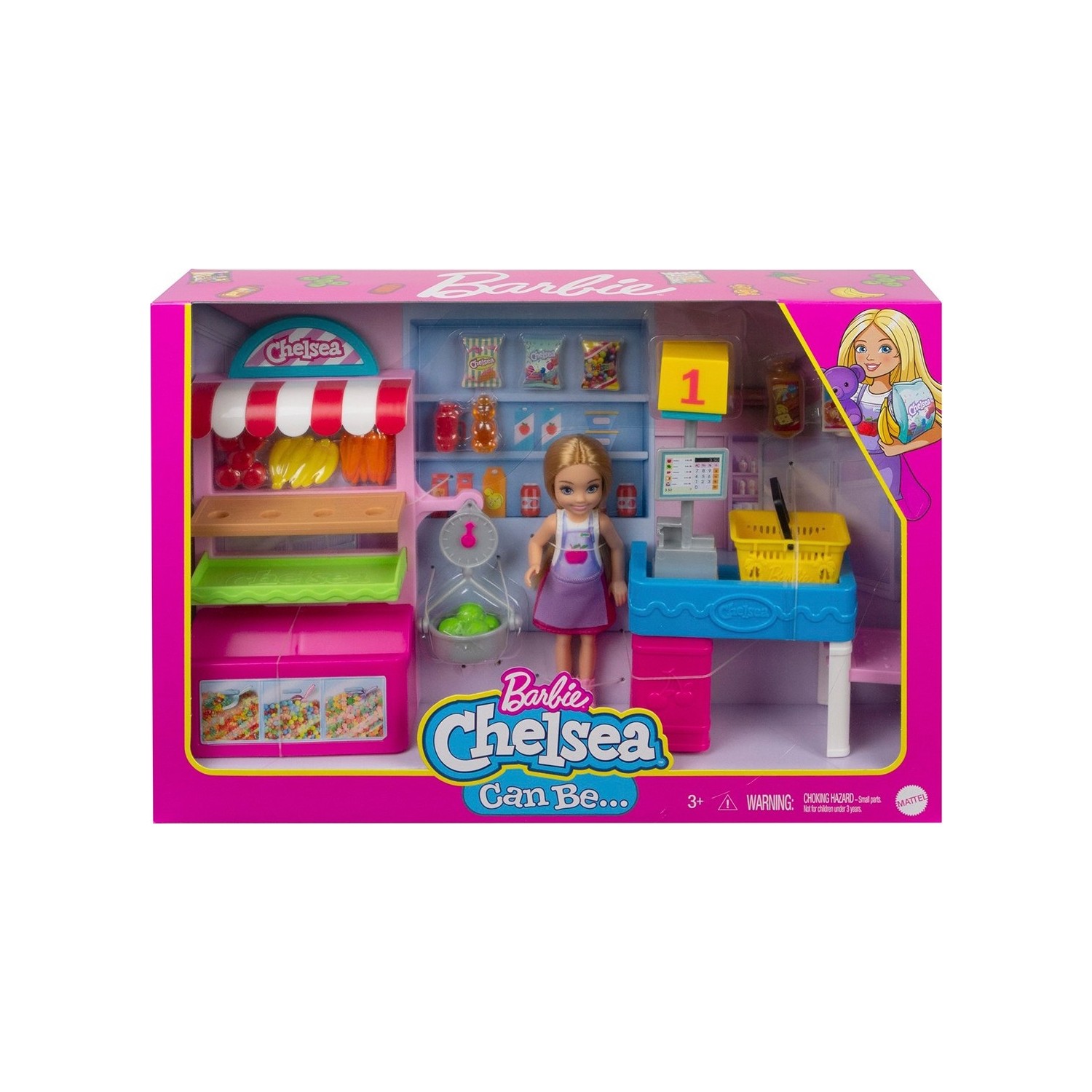 Игровой набор Barbie Chelsea Market GTN67 набор игровой barbie pets s2 dreamhouse